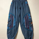 Mushroom Embroidery Cotton Trousers