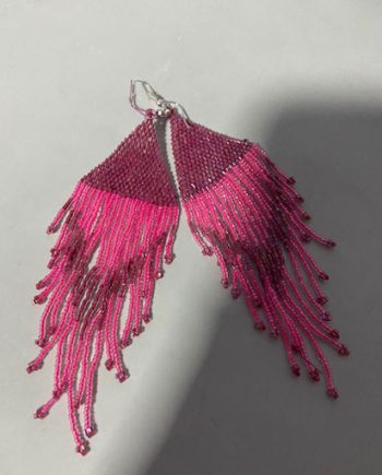 Nepalese Handmade Glass Bead Earrings