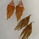 Pote Glass Bead hanging Earrings