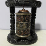 Tibetan Buddhist Hand Carved Prayer Wheel
