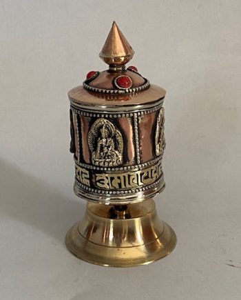 Four Auspicious Sign Desk Prayer Wheel