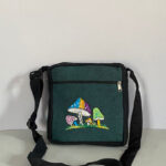 Mushroom Embroidery Cotton Side Bags