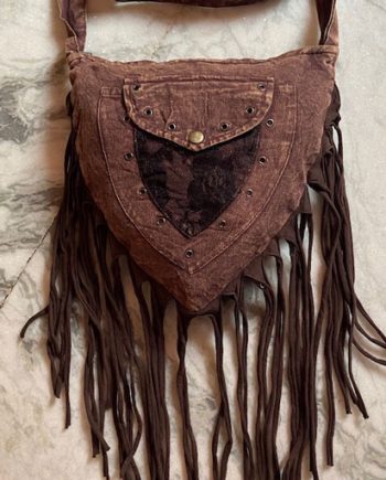 Tassel Stonewashed Cotton Bags
