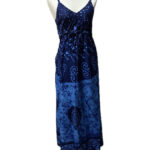 Rayon Batik Print Maxi Dresses
