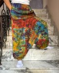 Patchwork Cotton Aladdin Trousers