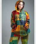 Patched Cotton Spring Hoodies