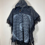 Square Cotton Hooded Poncho