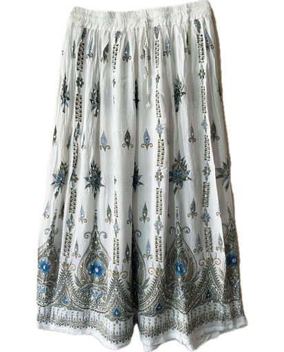 White-Long-Skirt,-Himalayan-Skirts,-Hippie-Skirts