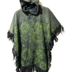 Square Sun Moon Cotton Ponchos