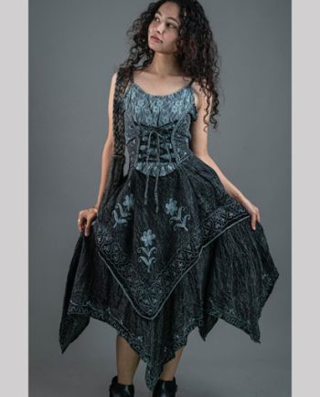 Stonewashed Cotton Dress