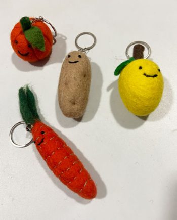Stitched Felt Key Rings