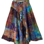 Tie-Dyed-Cotton-Skirts,-Hippie-Clothing