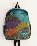 Washed Patchwork Cotton Backpack