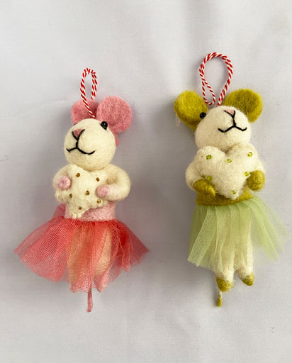 Nepalese-Felt-Decorations,-Felt-Ornaments