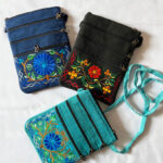 Five Zipper Embroidery Cotton Bags