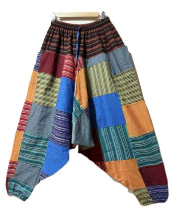 Full Patchwork Cotton Trousers