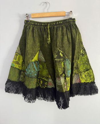 Patchwork Lace Cotton Skirts