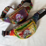 Mushroom Embroidery Hemp Belt Bags