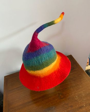 Rainbow Pixi Felt Hat