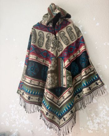 Warm Printed Winter Ponchos